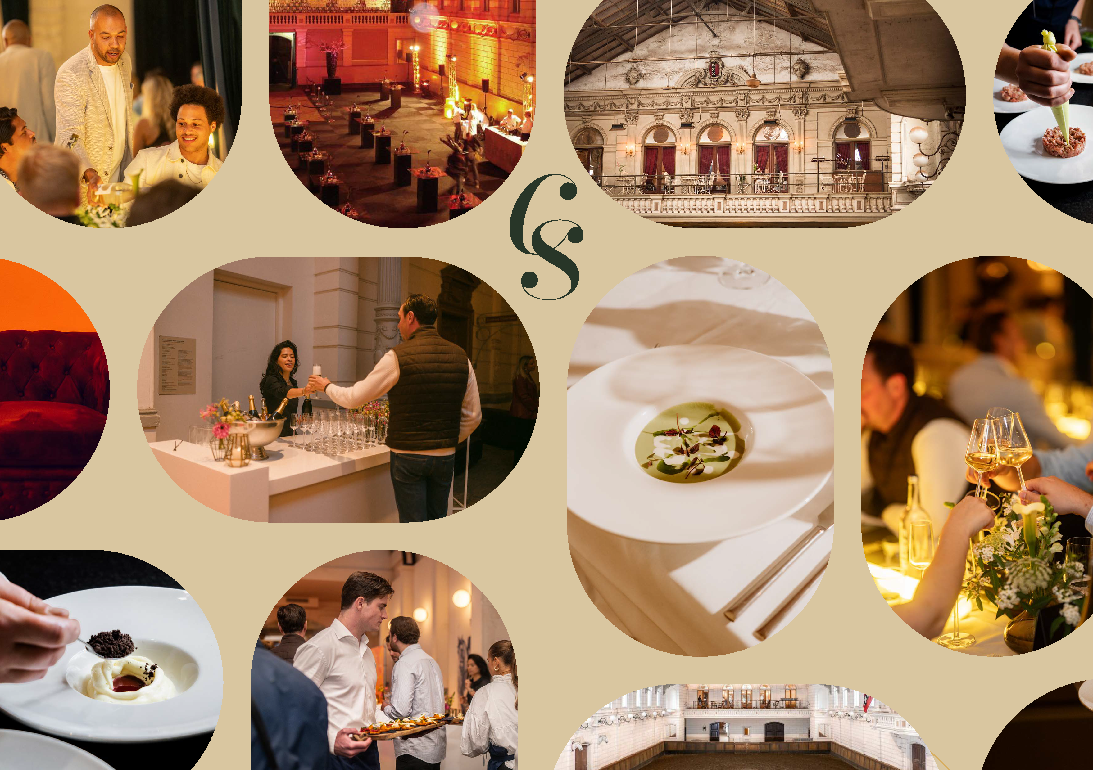 Photocollage Manege Events en diners